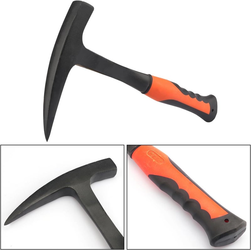 GENHAKON 2 PCS 28 oz Rock Pick Hammer, 11.8 Inch Masonry Hammer, All Steel Geologist Hammer, by - Image 3